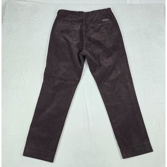 AG Solomon Slouchy Corduroy Pants Men Dark Brown Straight Leg Size 32 x 27 - Picture 3 of 9